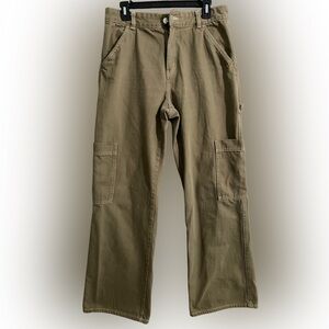 H&M Olive Cargo Pants Size 10